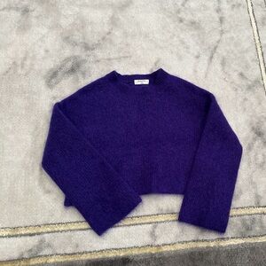 Aritzia Babaton Rich purple Merino wool sweater